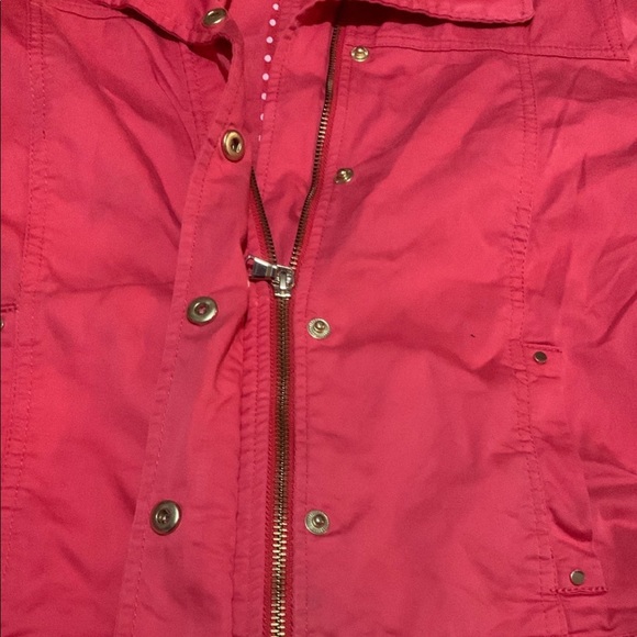 Chico’s Pink Zipper and Button Jacket Size 0 - Picture 4 of 6